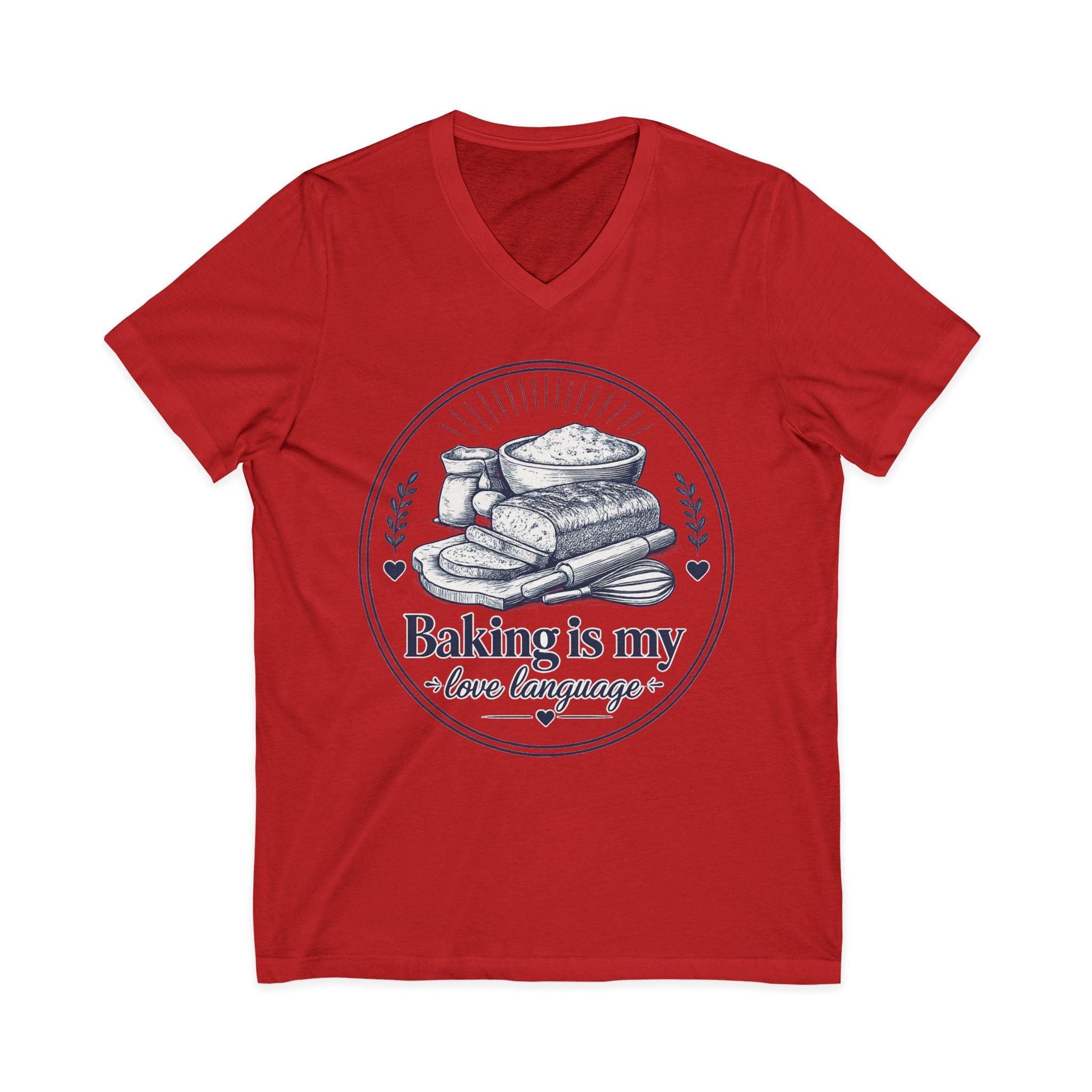 Unisex Jersey Short Sleeve V-Neck Tee