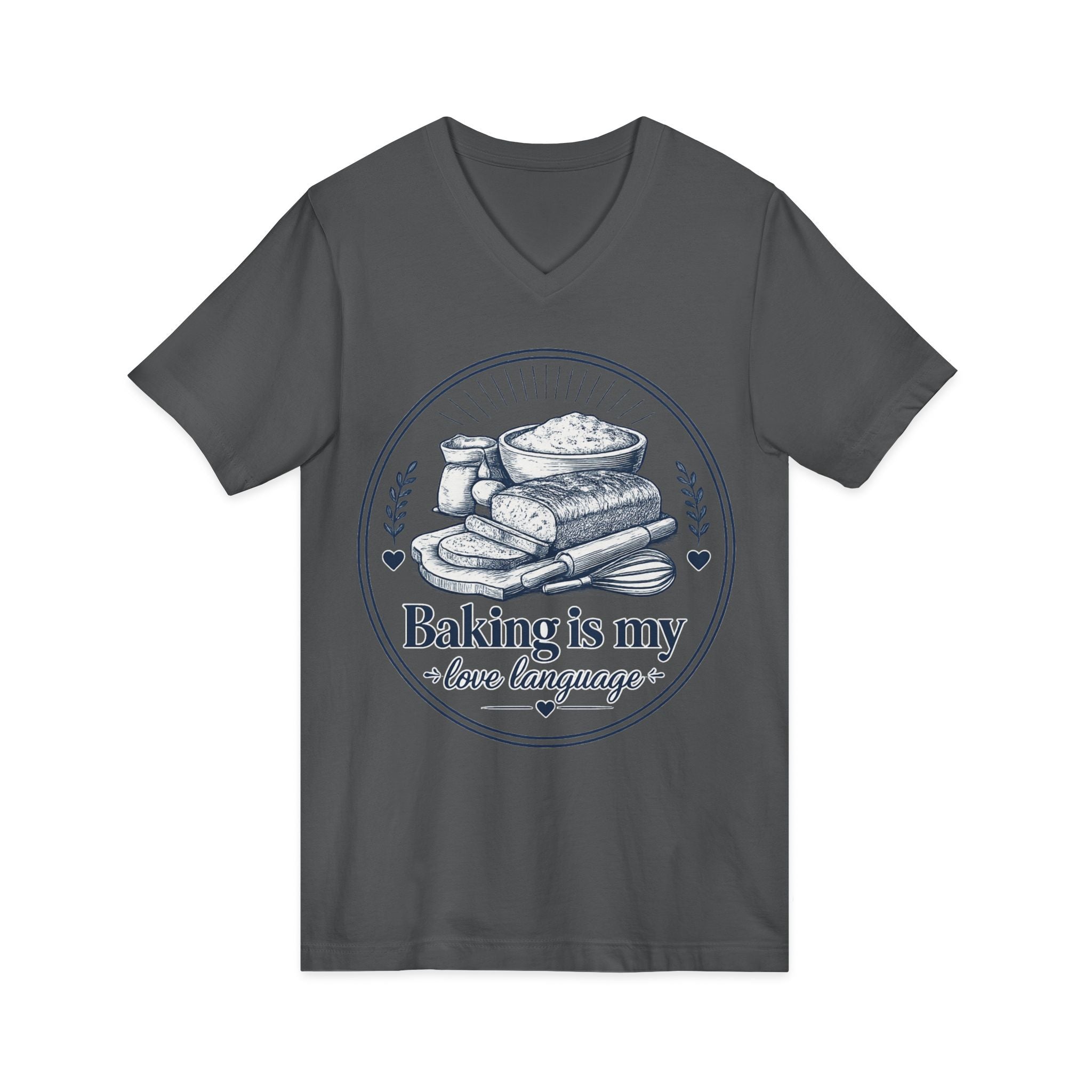 Unisex Jersey Short Sleeve V-Neck Tee