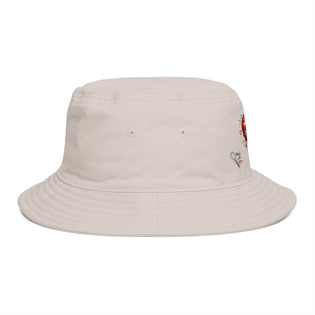 Bucket Hat — “Baking Is My Love Language” Dripping Heart Graphic