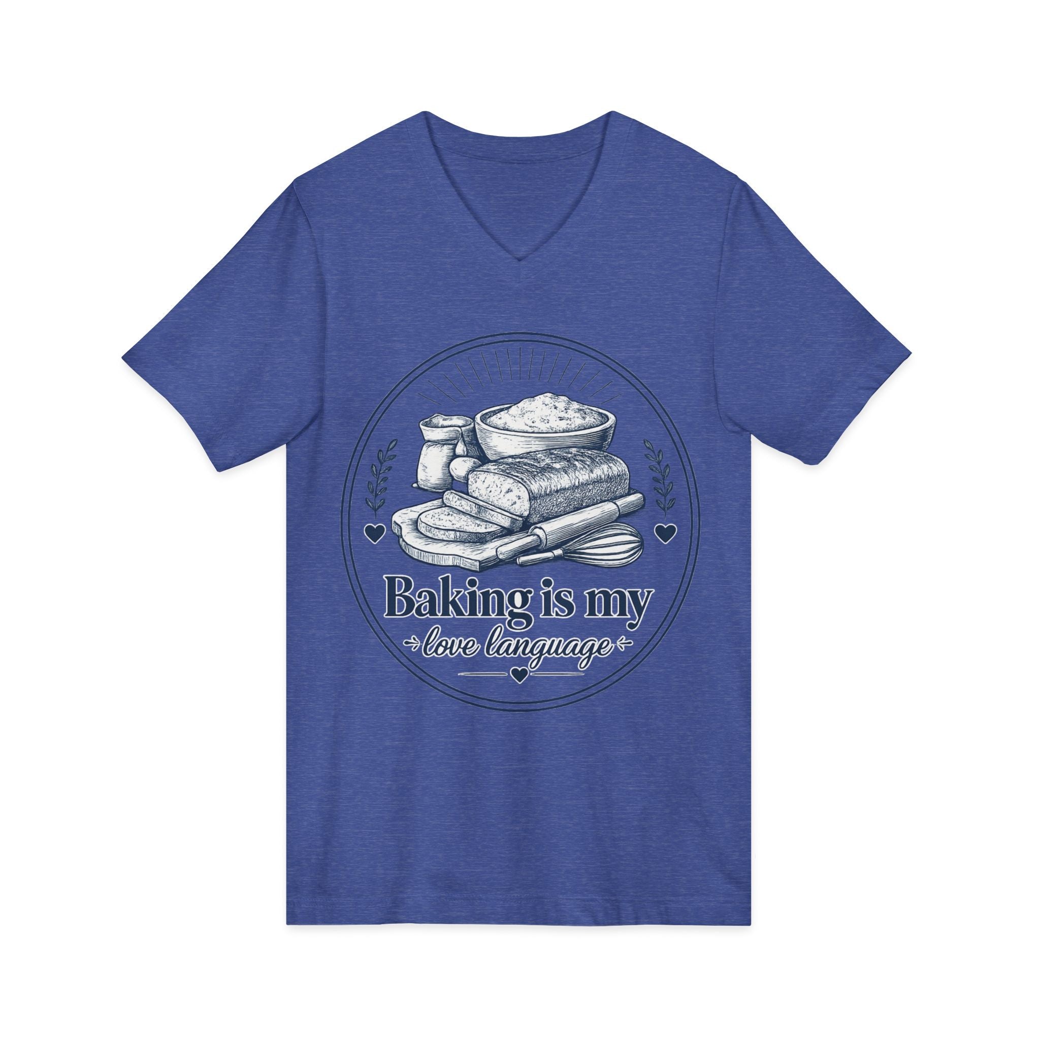 Unisex Jersey Short Sleeve V-Neck Tee