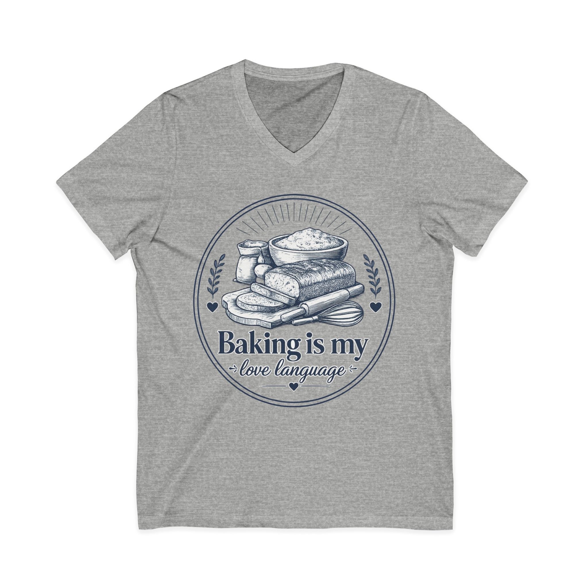 Unisex Jersey Short Sleeve V-Neck Tee