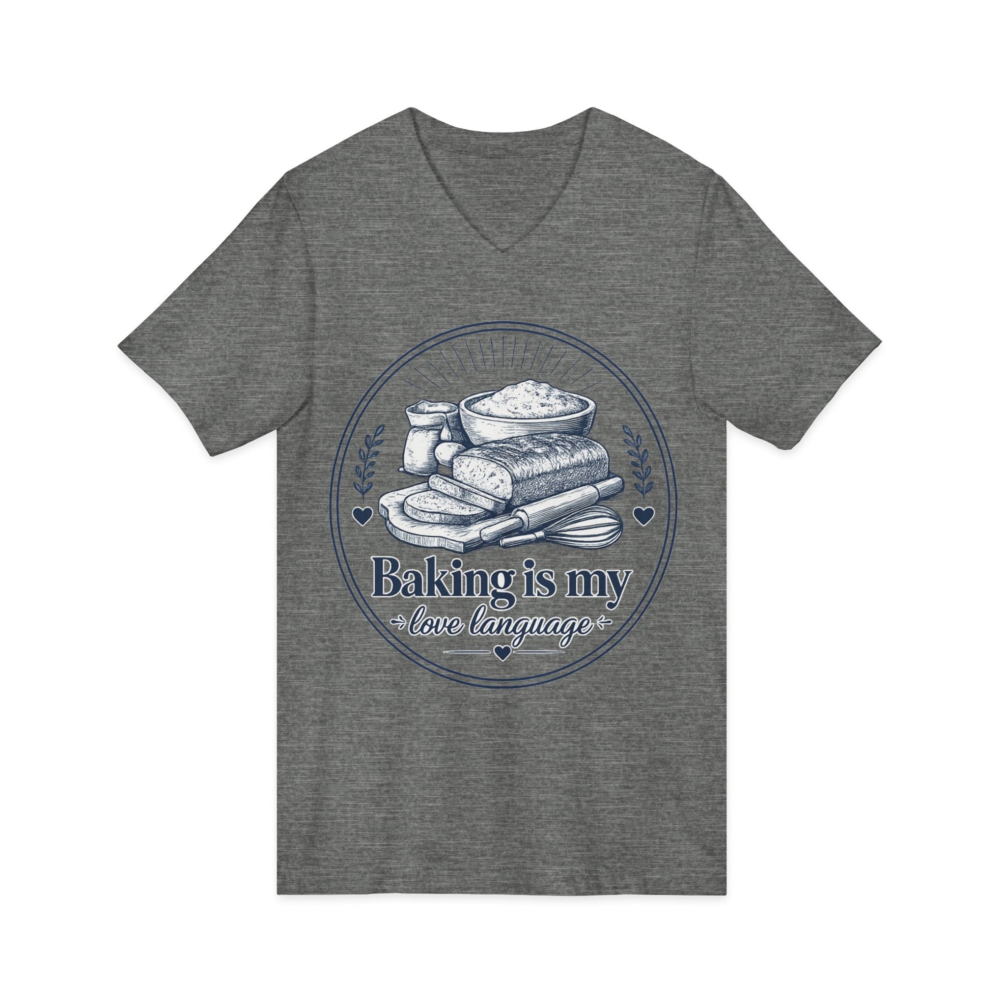 Unisex Jersey Short Sleeve V-Neck Tee