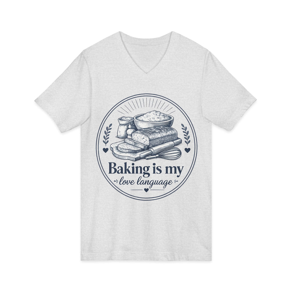 Unisex Jersey Short Sleeve V-Neck Tee