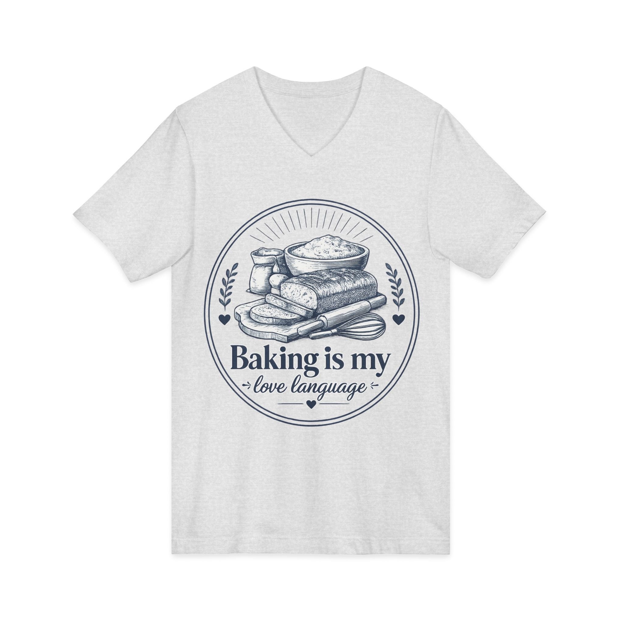 Unisex Jersey Short Sleeve V-Neck Tee
