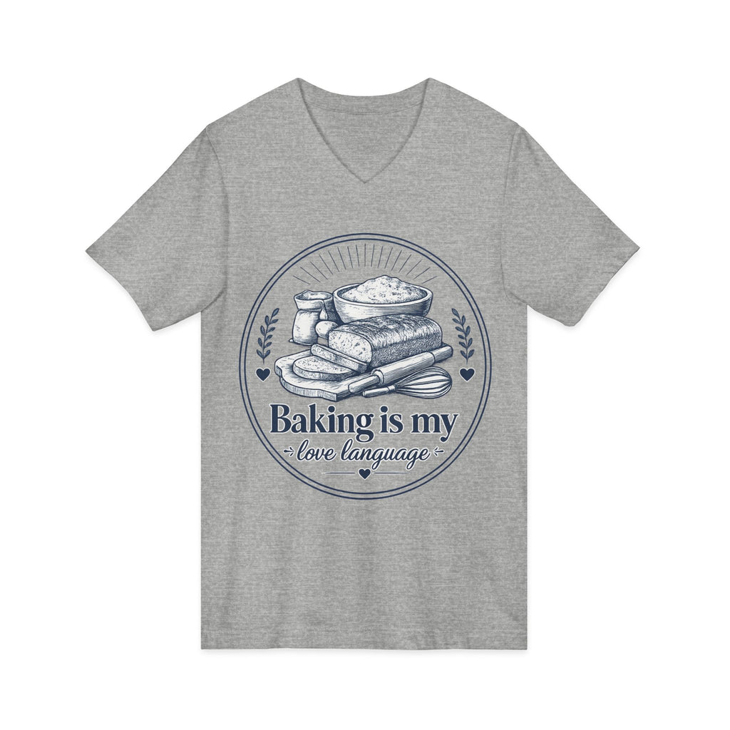Unisex Jersey Short Sleeve V-Neck Tee