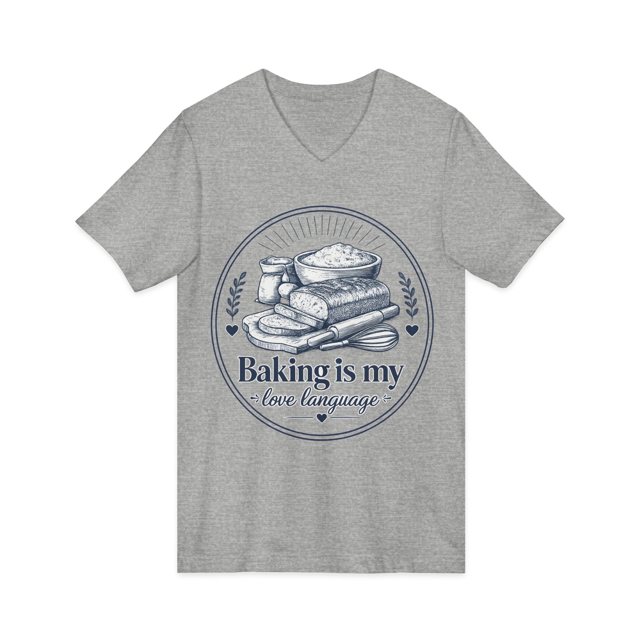 Unisex Jersey Short Sleeve V-Neck Tee