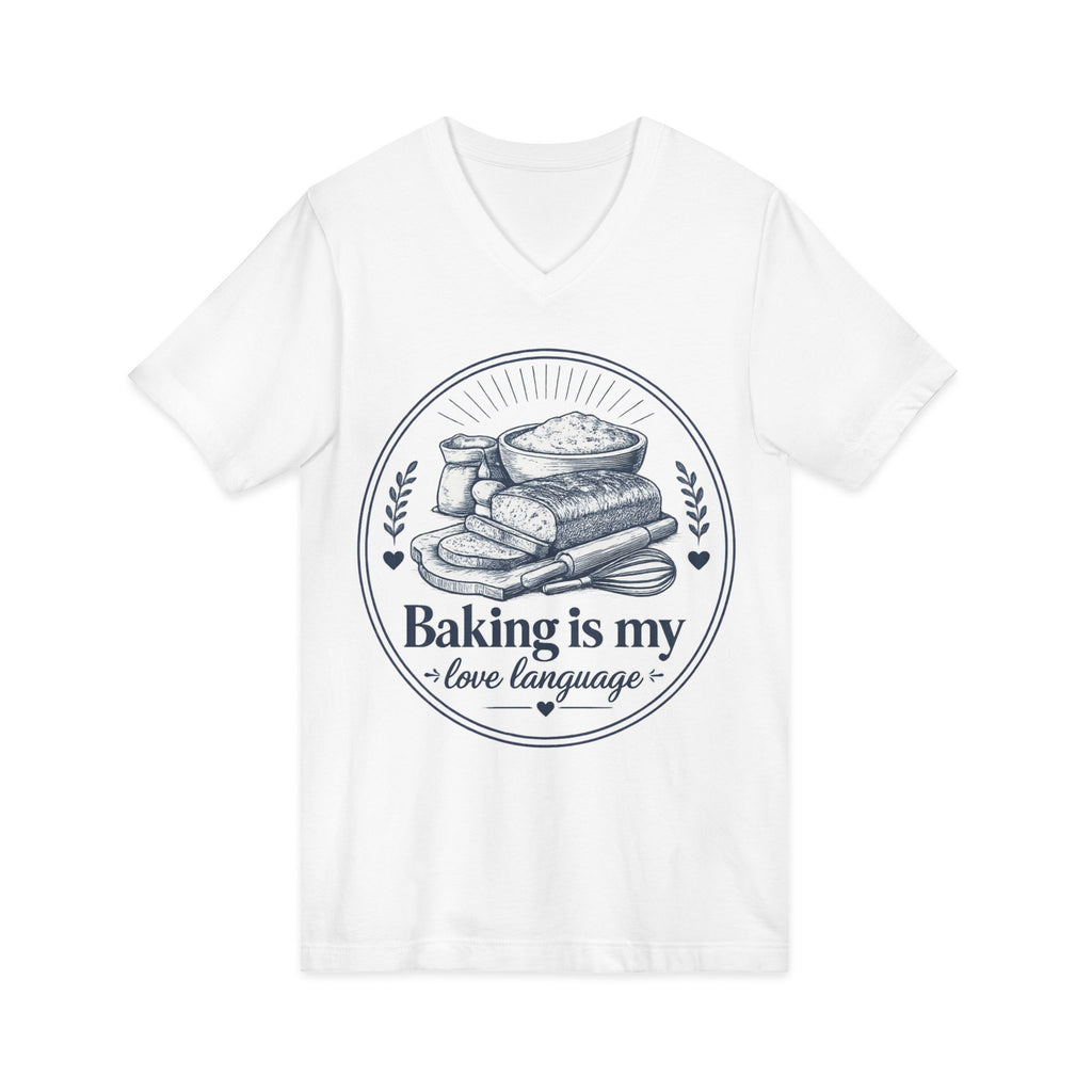 Unisex Jersey Short Sleeve V-Neck Tee