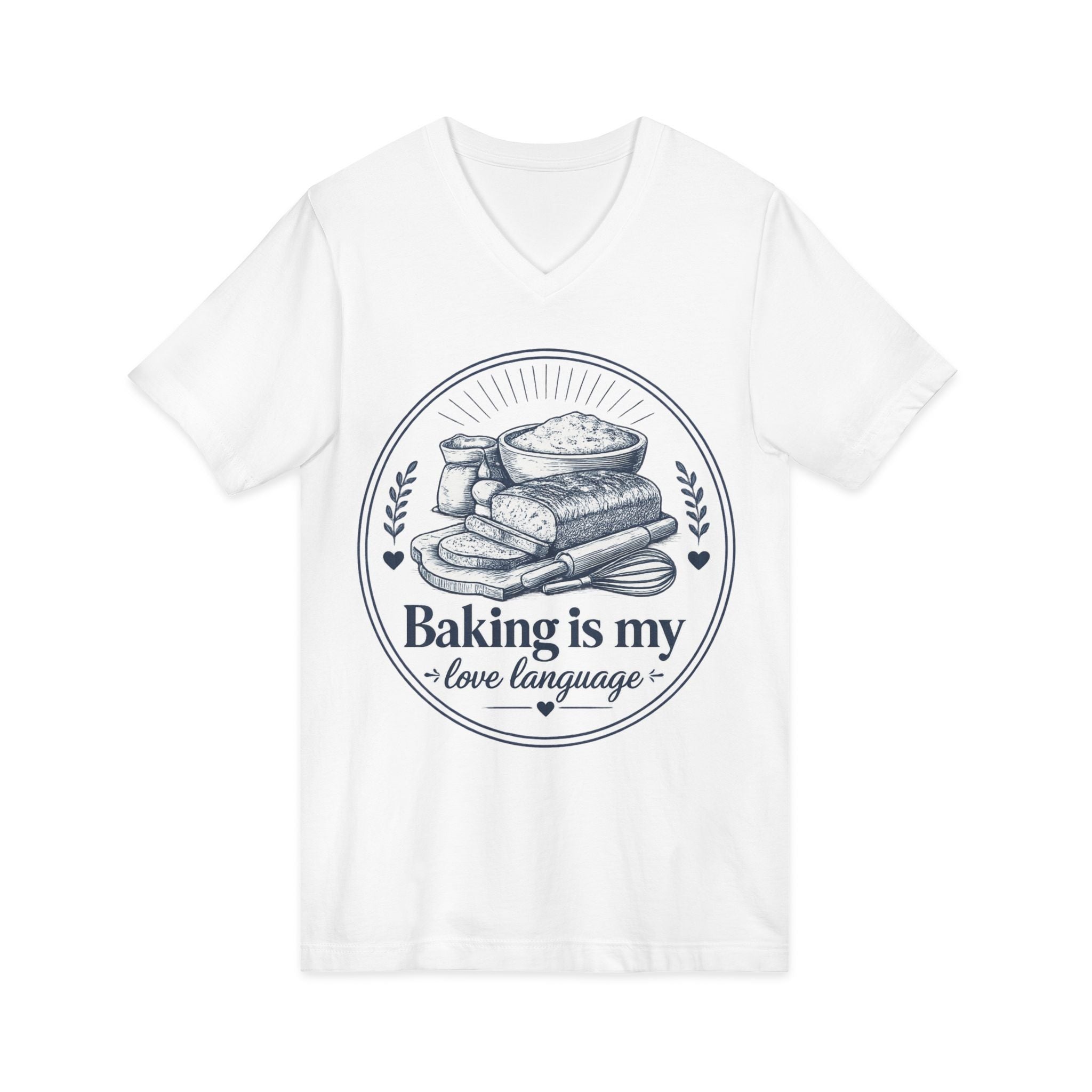 Unisex Jersey Short Sleeve V-Neck Tee
