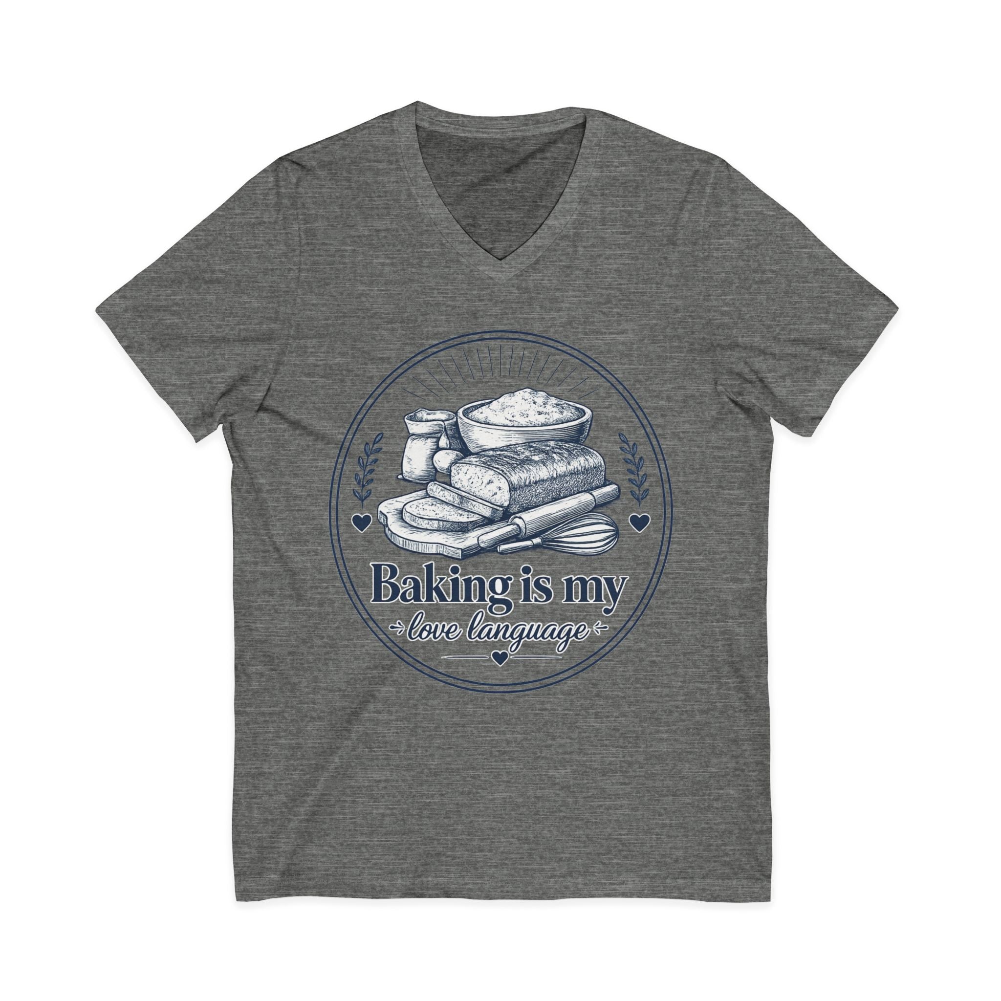 Unisex Jersey Short Sleeve V-Neck Tee