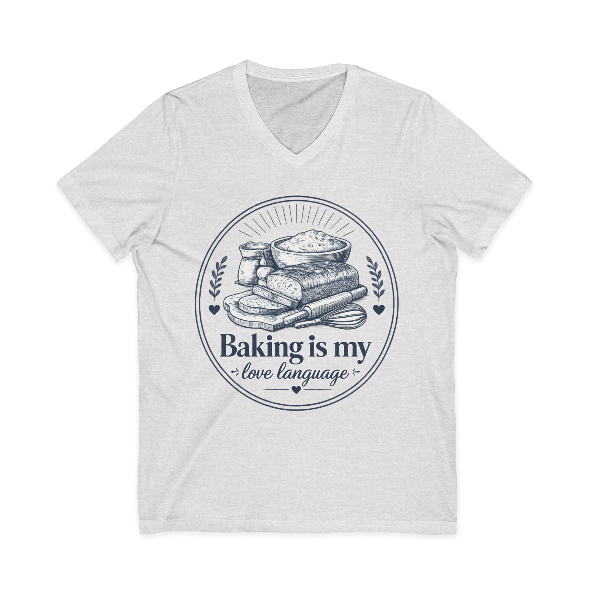 Unisex Jersey Short Sleeve V-Neck Tee