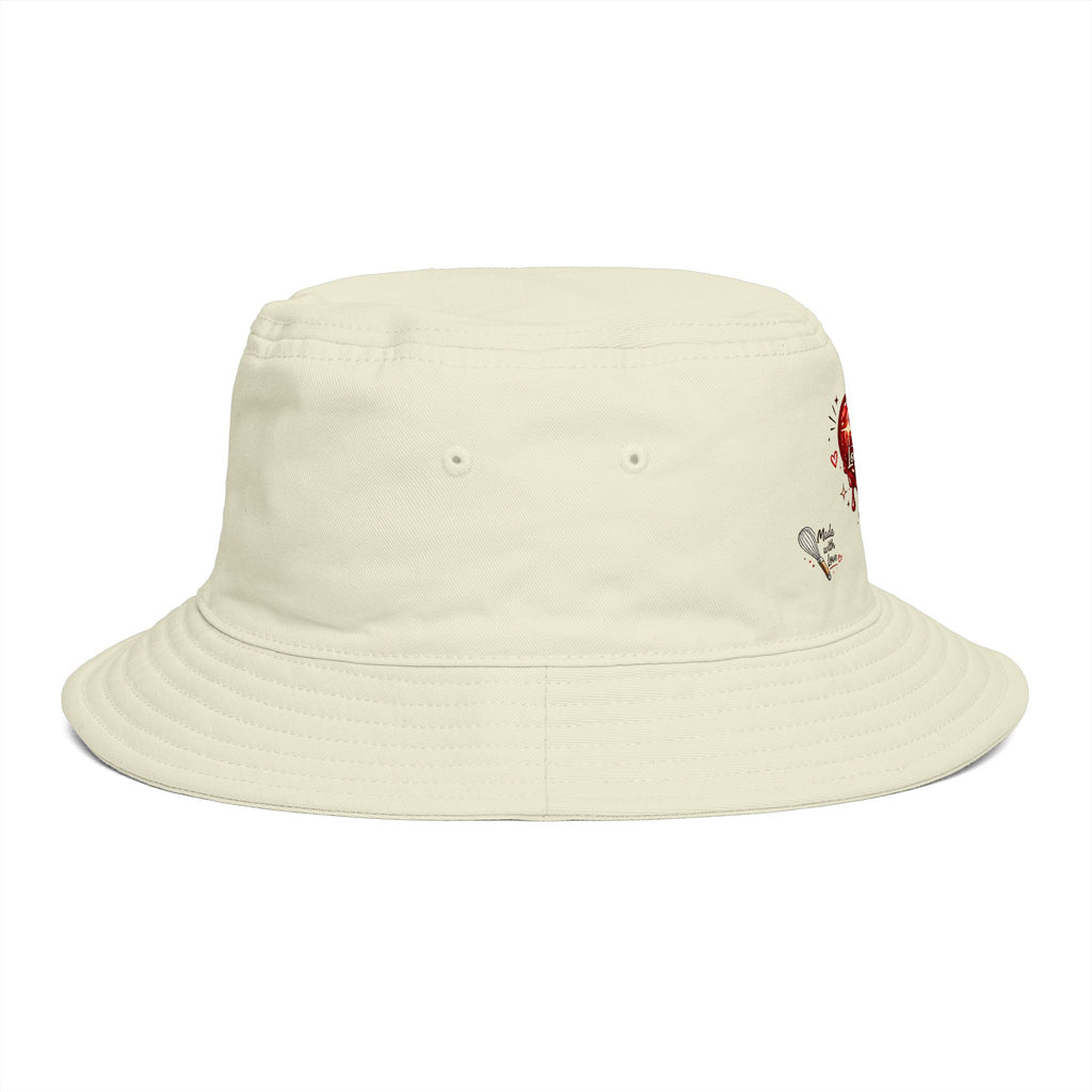 Bucket Hat — “Baking Is My Love Language” Dripping Heart Graphic