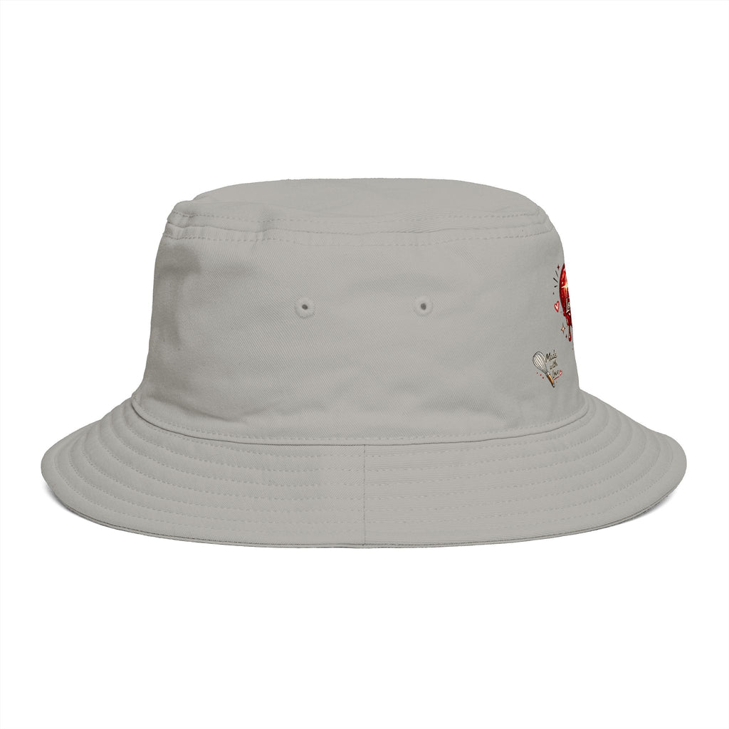 Bucket Hat — “Baking Is My Love Language” Dripping Heart Graphic