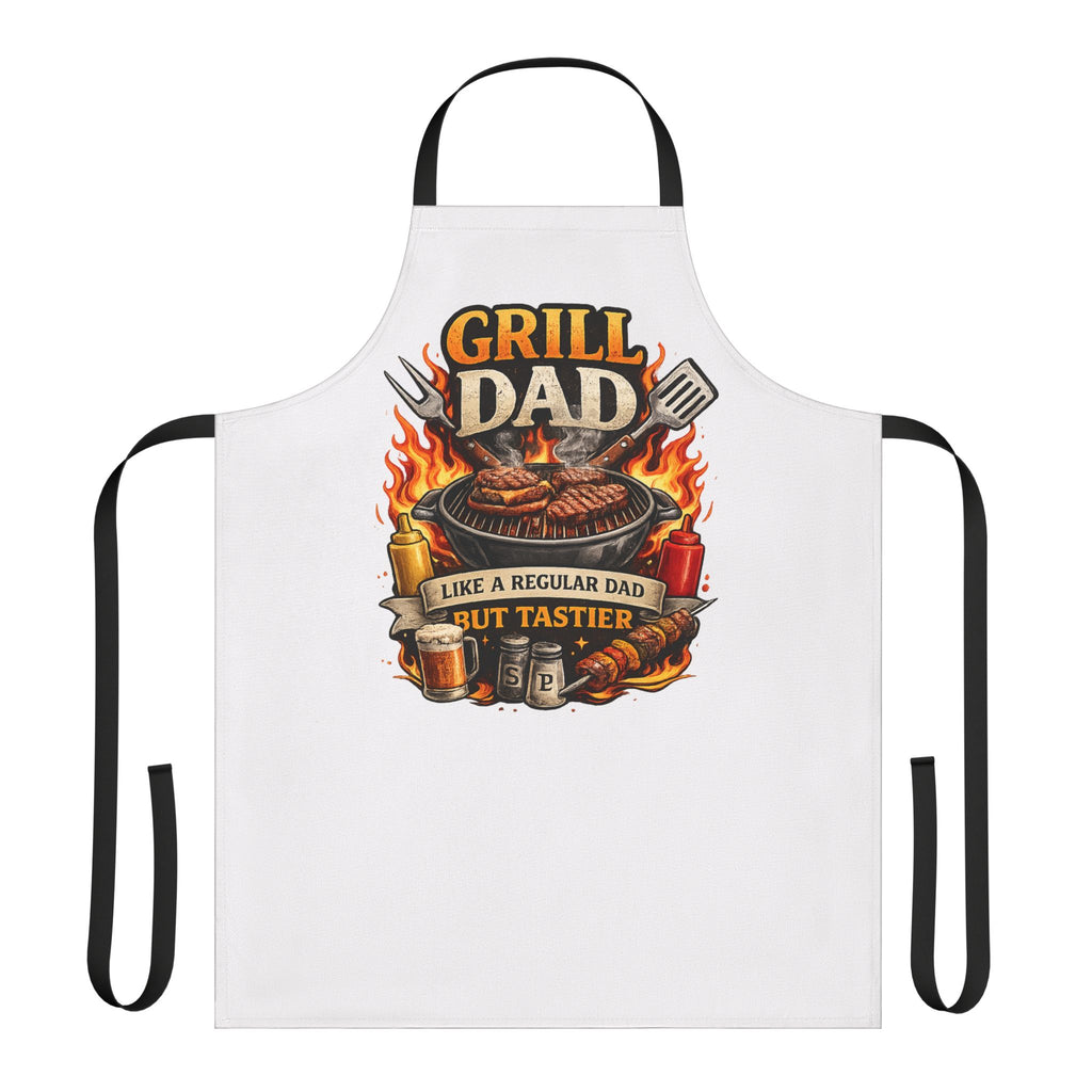 Grill Dad Apron — “Like a Regular Dad But Tastier” BBQ Cooking Apron
