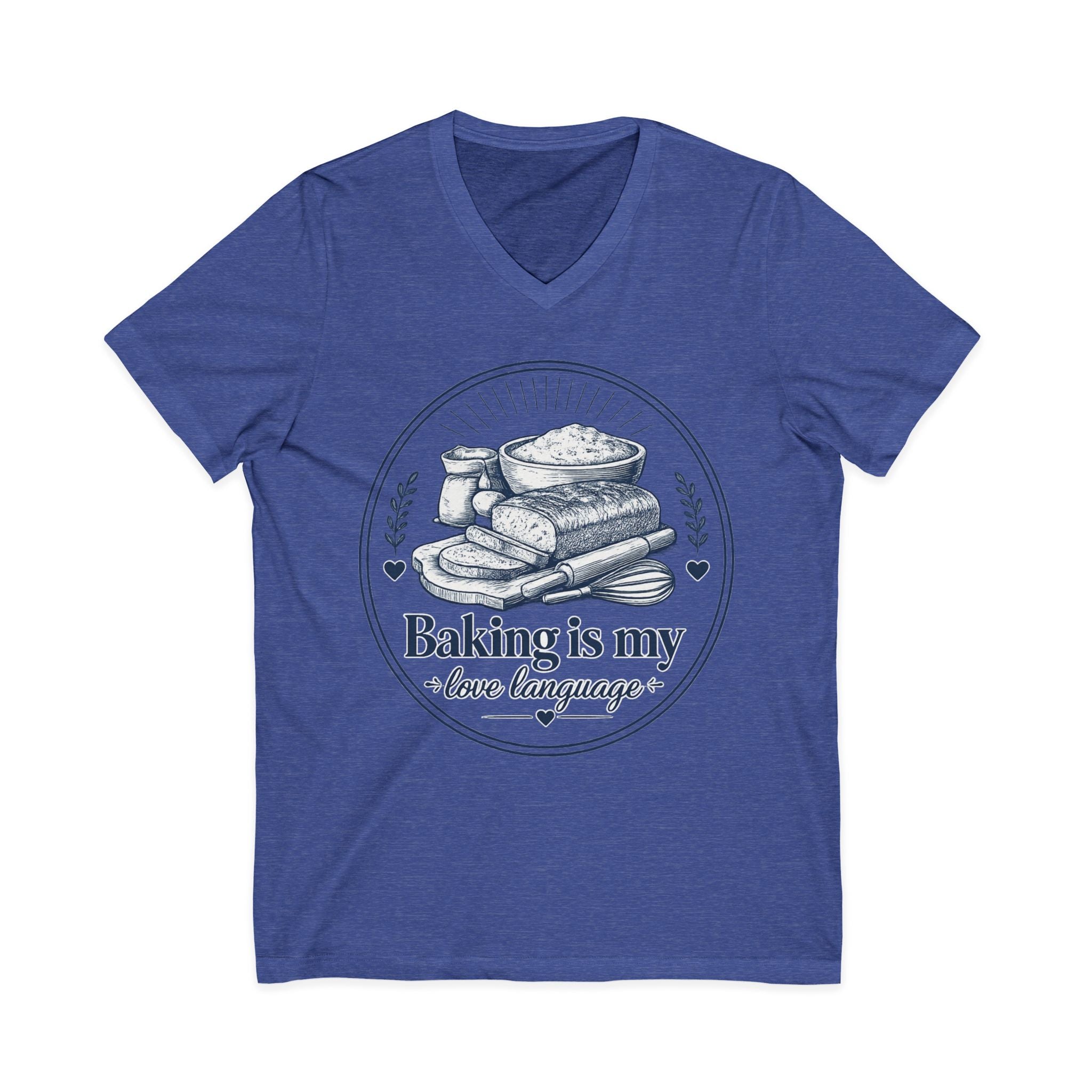 Unisex Jersey Short Sleeve V-Neck Tee