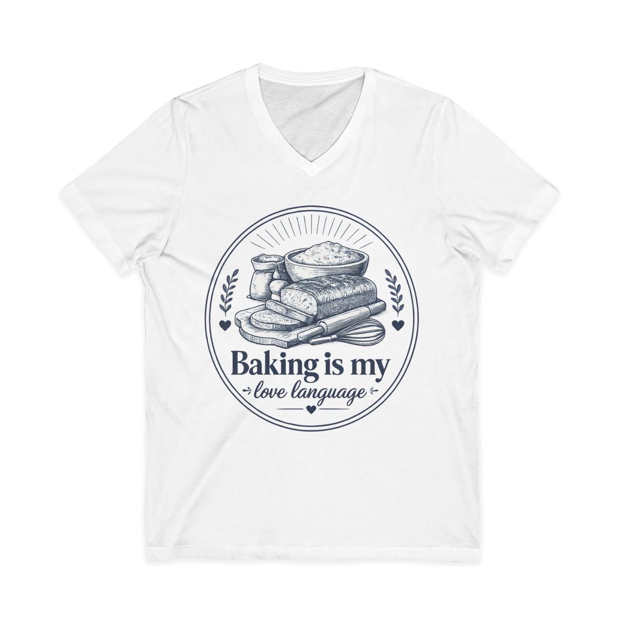 Unisex Jersey Short Sleeve V-Neck Tee
