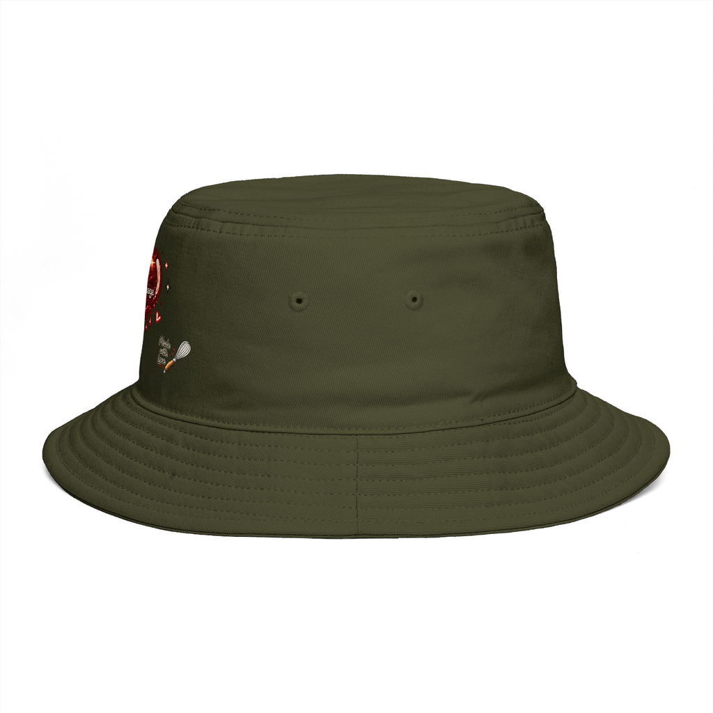 Bucket Hat — “Baking Is My Love Language” Dripping Heart Graphic